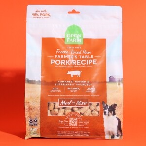 오픈팜 동결건조 강아지 사료 밀믹서 돼지고기 624g