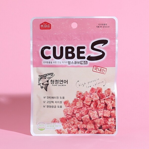 아르깡시엘,아스쿠 맘스큐브S 청정연어 60g