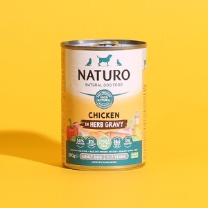 내추로 강아지 습식 캔 사료 그레인&글루텐 프리 치킨 390g