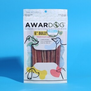 어워드독 불리스틱 강아지 간식 스탠다드 15cm 6p