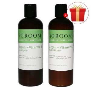 아이그룸 강아지 샴푸+컨디셔너 아르간 비타민E 300ml 세트