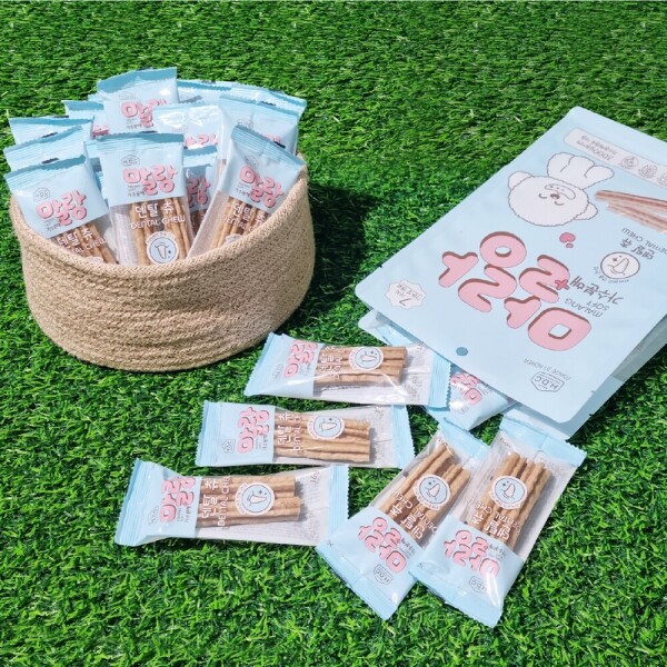 아르깡시엘,아스쿠 말랑 가수분해 덴탈츄 강아지껌 15개입