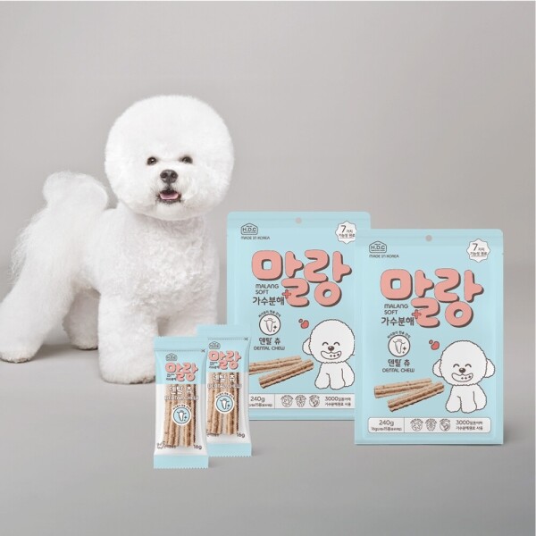 아르깡시엘,아스쿠 말랑 가수분해 덴탈츄 강아지껌 15개입